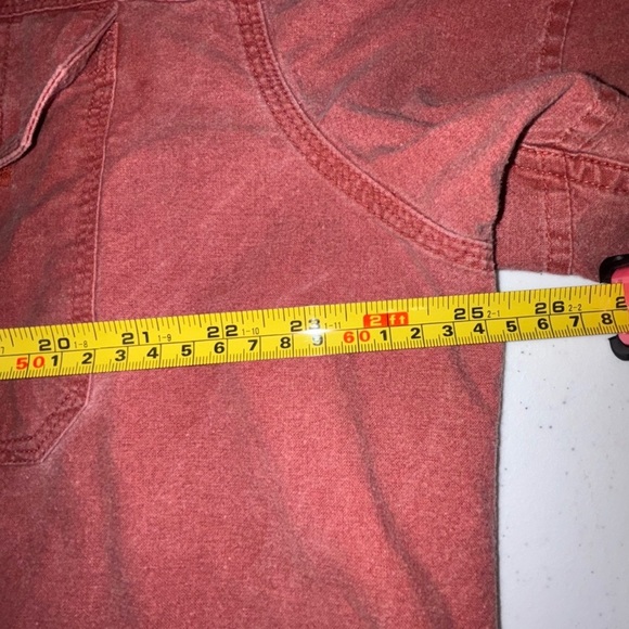 RedHead Men's Casual Button Down Shirt - Rust Red - Picture 5 of 10